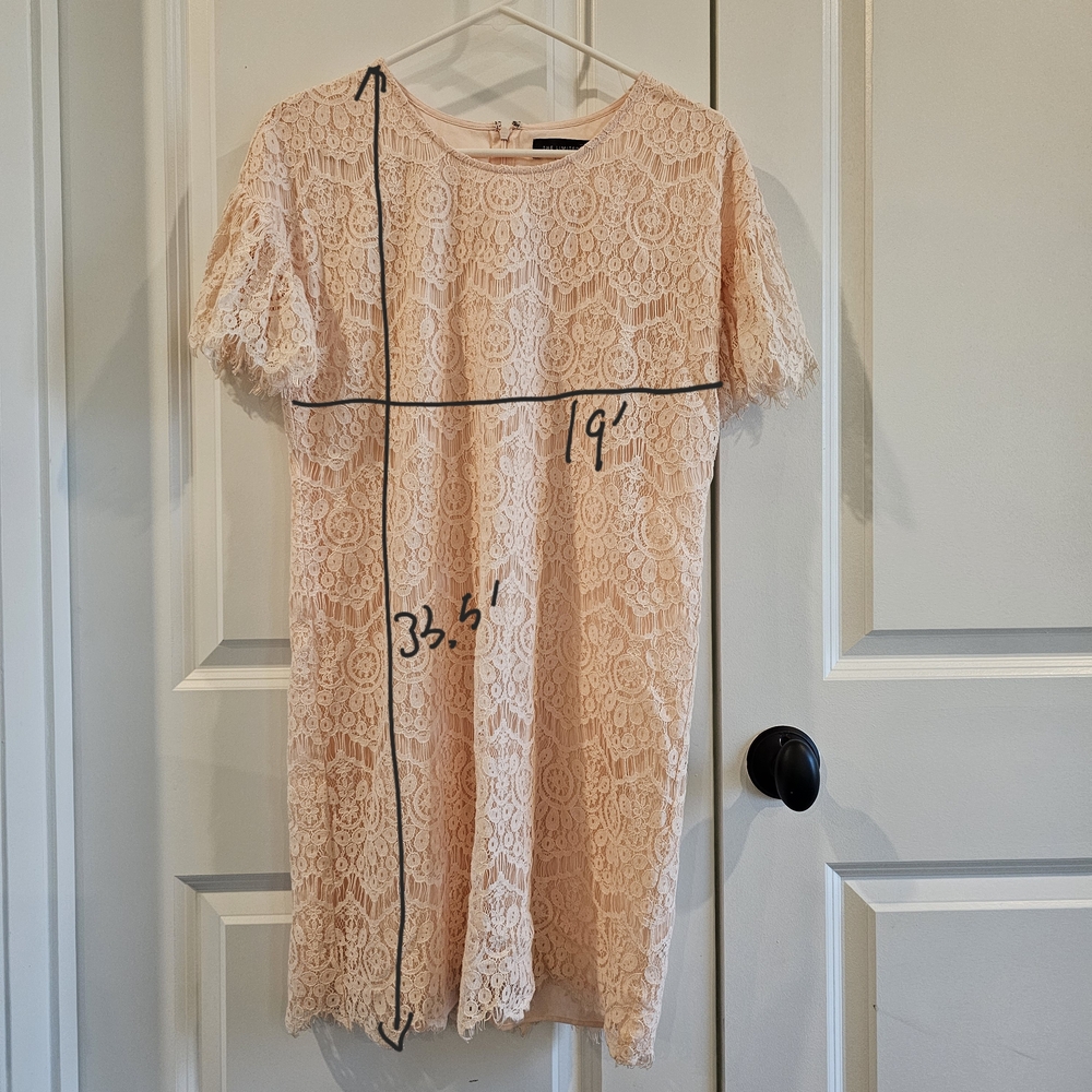 The Limited Lace Mini Dress in Cream